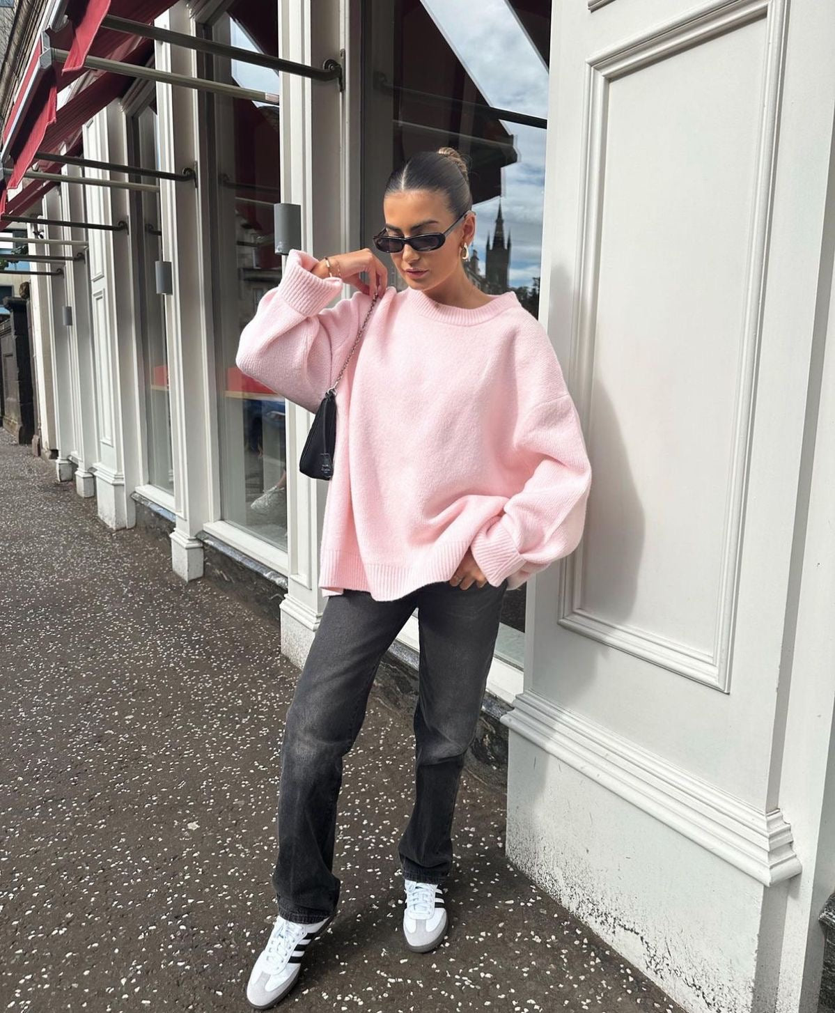 Nina | Oversized Lyserød Sweater