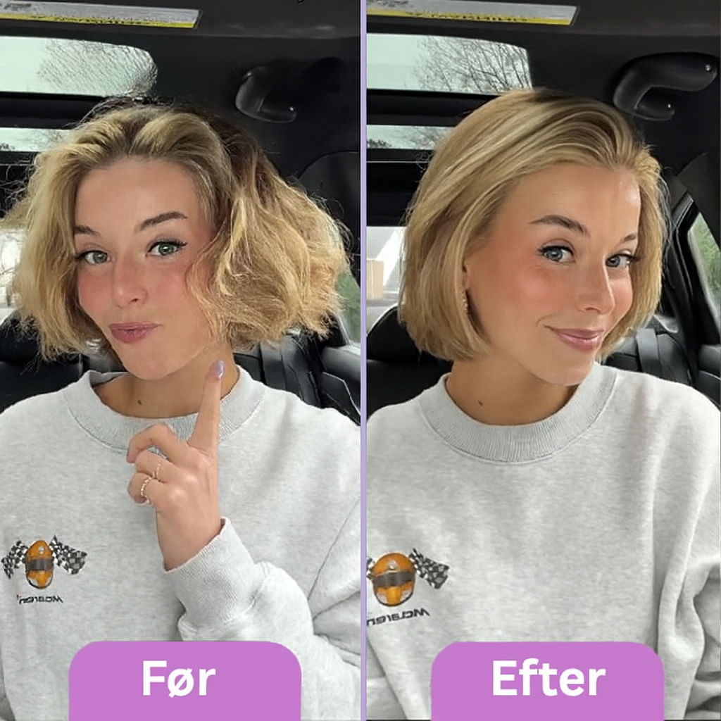 Nordelle Bærbar Stylingbørste | Krøl, Tør & Glat