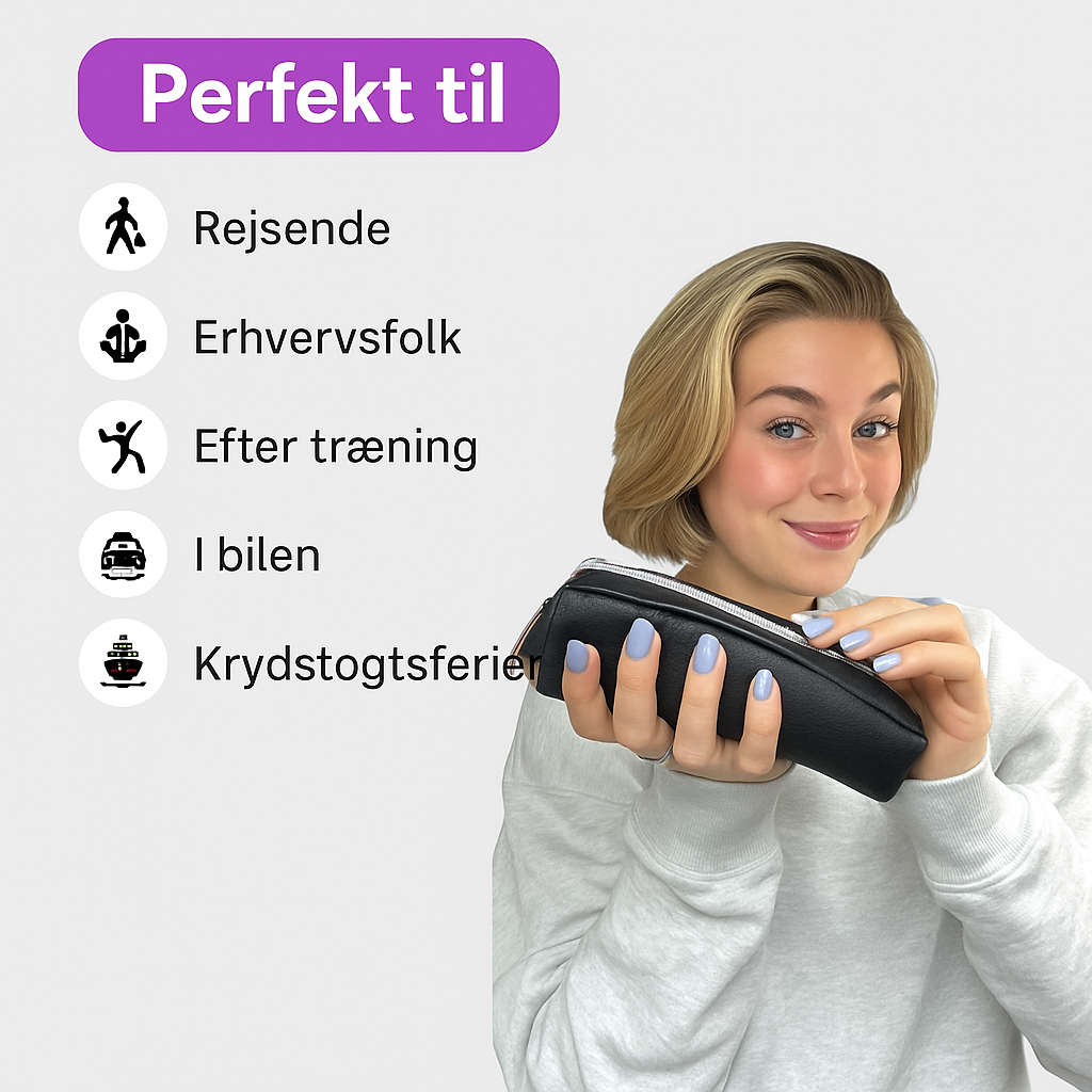 Nordelle Bærbar Stylingbørste | Krøl, Tør & Glat